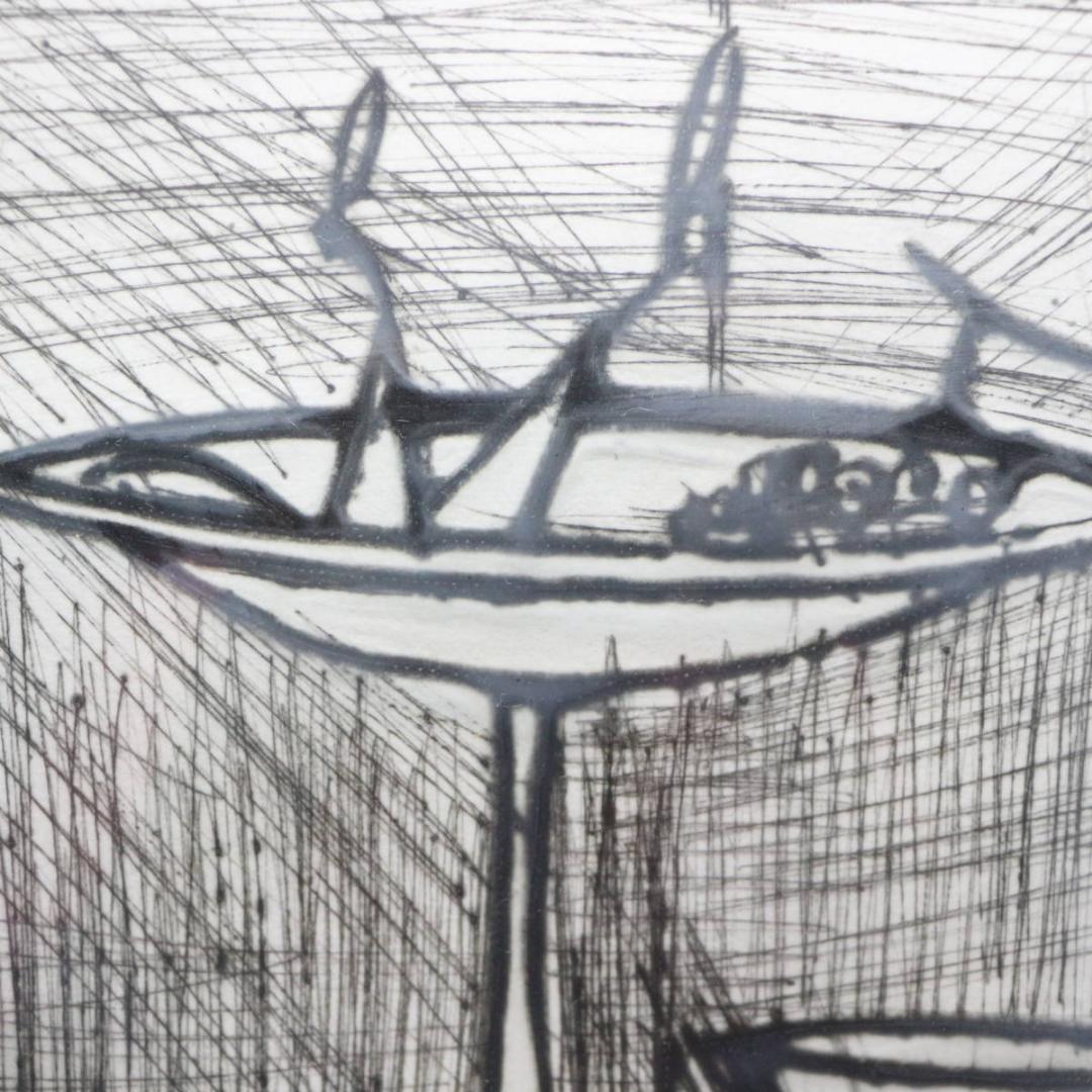 コンポートのある静物画』 Bernard Buffet ドライポイント 版画の通販