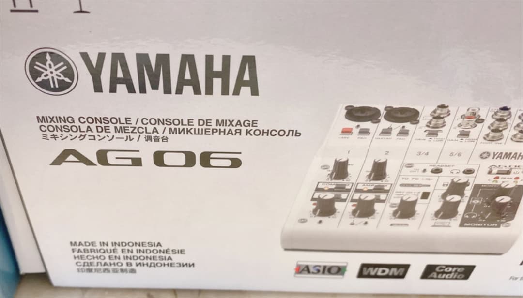 限定素材を使用 【即日配送】ミキサー yamaha AG 06 マイク Apple