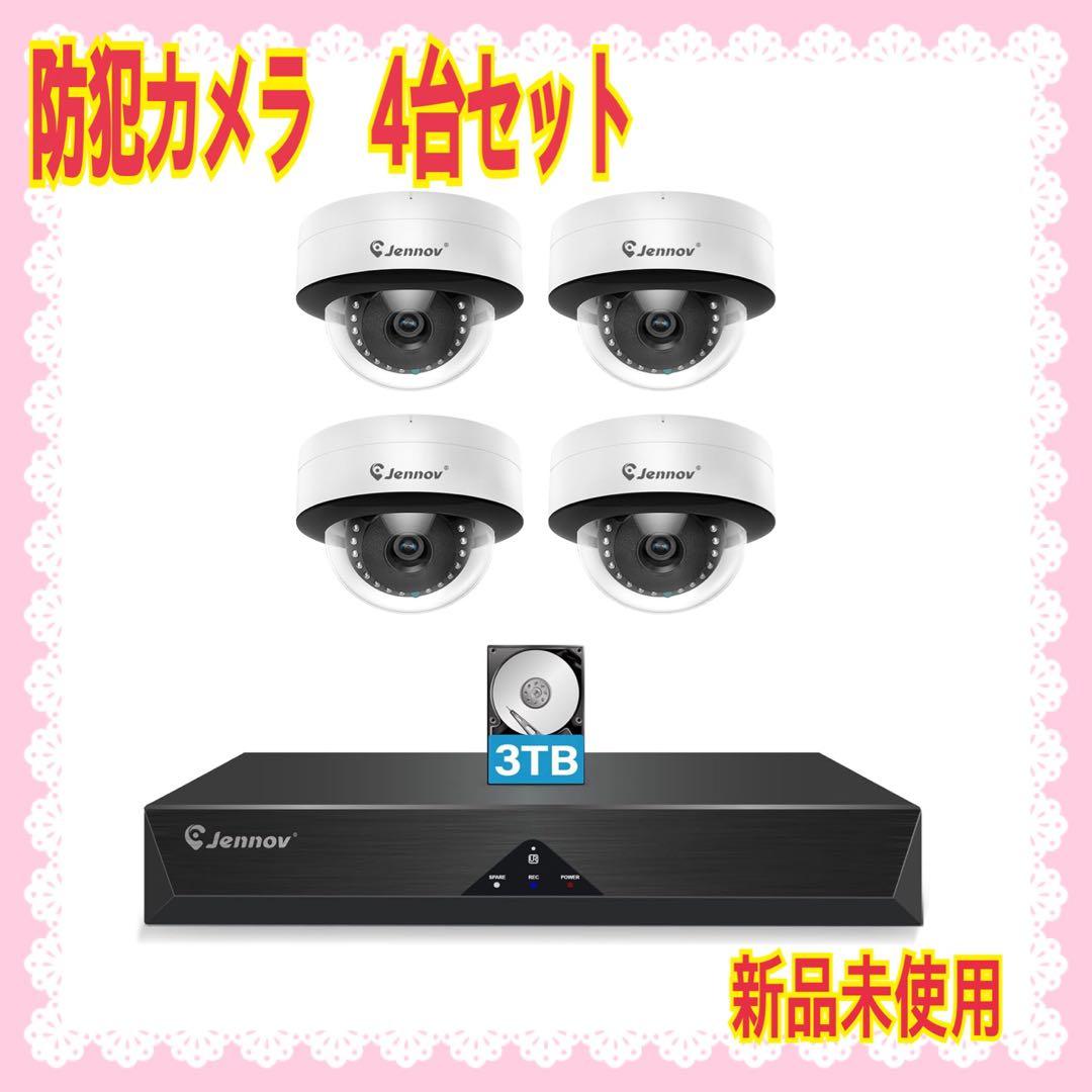 大特価】JENNOV 防犯カメラ 屋外 poeドーム型防犯カメラ 500万画素