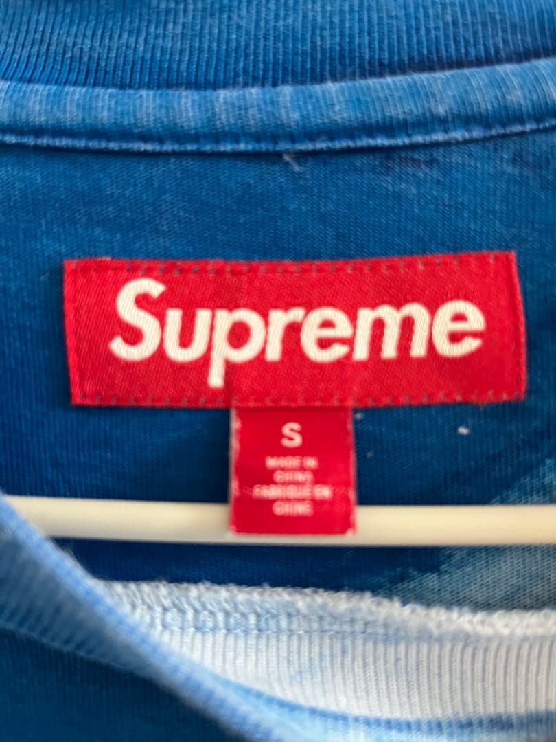 Supreme Overprint SmallBox Tee blue
