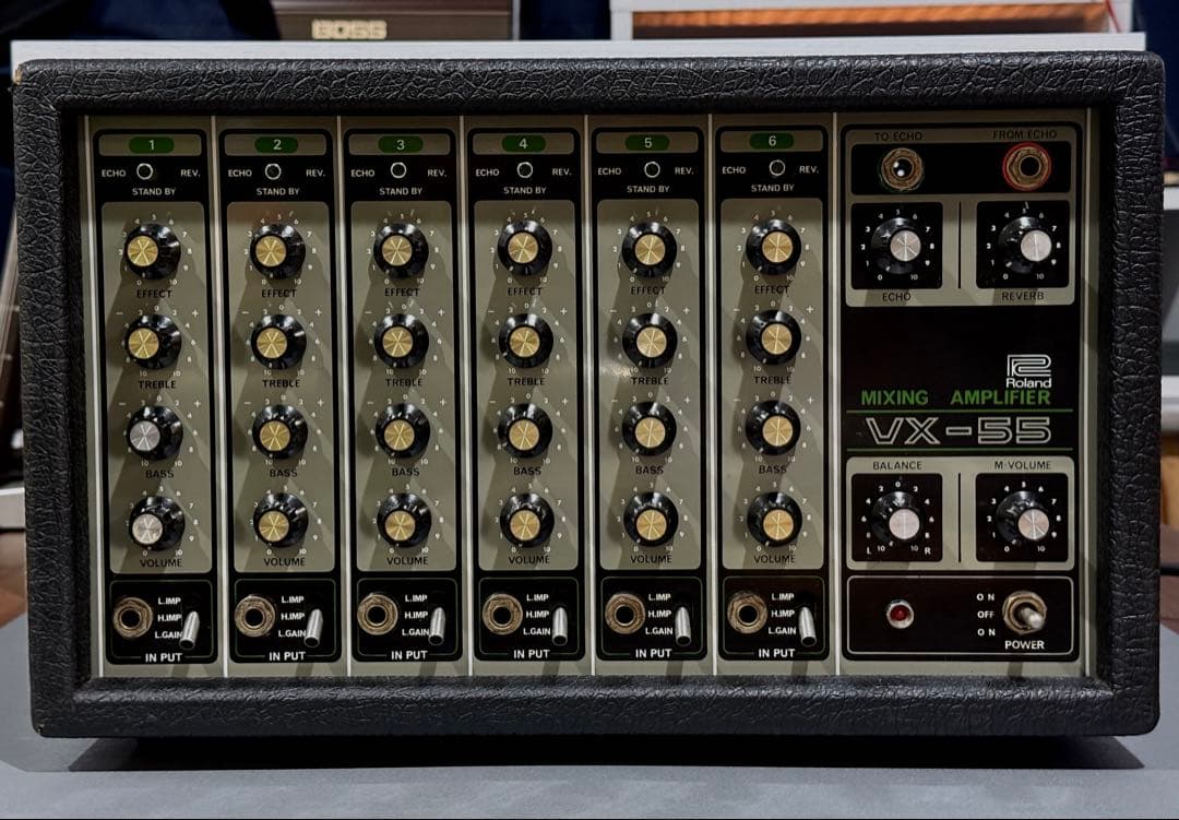 Roland ミキシングアンプ　VX-55 ビンテージ　リバーブ　エコー Roland ミキシングアンプ VX-55 ビンテージ リバーブ エコー - メルカリ