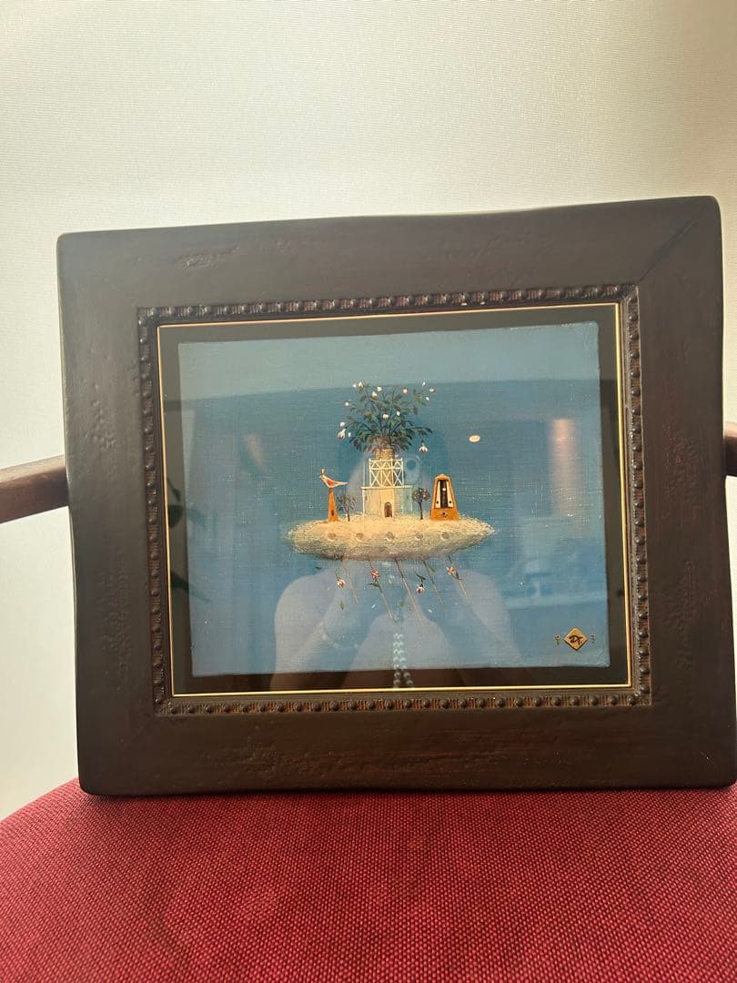 専用山本　明比古　【雲の音】　油彩　3号 印あり。