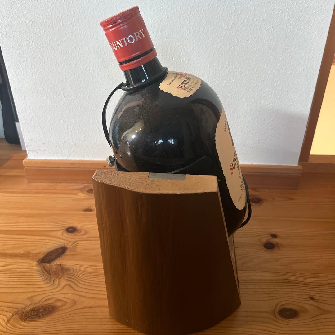 空瓶 Suntory Old Whisky 4000ml 木製スタンド付きの通販はau PAY