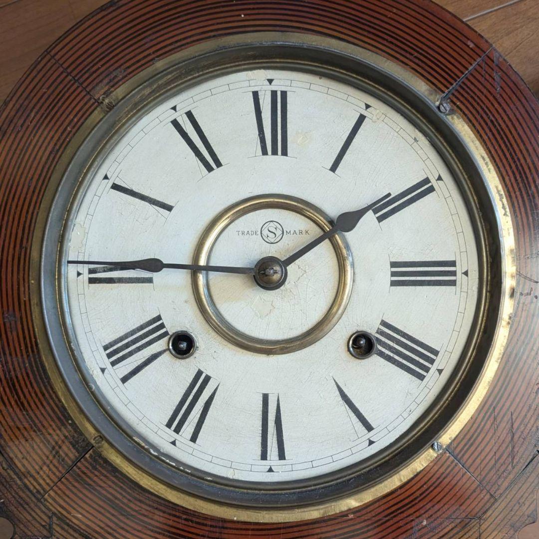 掛時計　古時計　アンティーク掛時計　振り子時計　ゼンマイ時計　精工舎