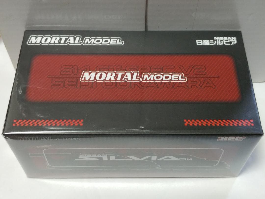 MORTAL 1/64 日産 シルビア S14 GT-SPEC V2 赤 MORTAL 1/64 日產