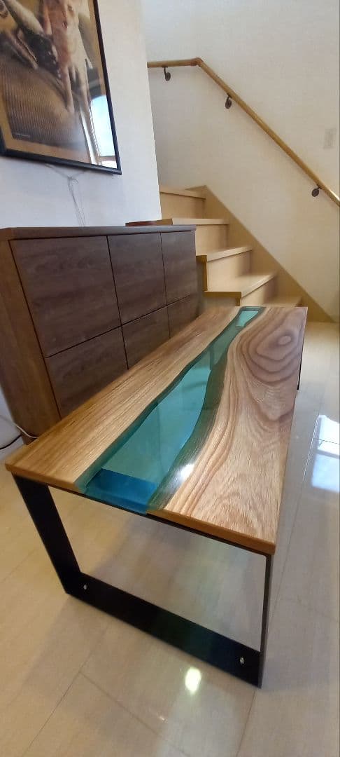 リバーテーブル レジンテーブル ローテーブル センターテーブル