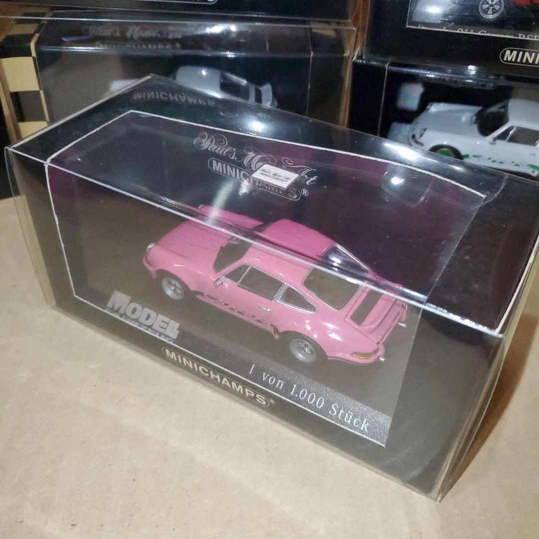 MINICHAMPS ポルシェ911カレラRSR ミニカー8台Set、ピンク