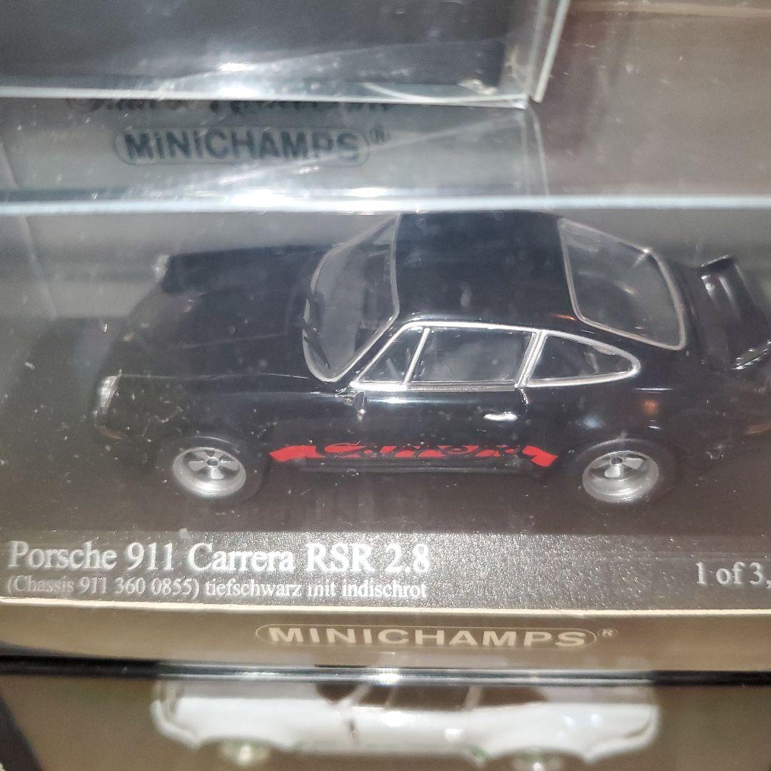 MINICHAMPS ポルシェ911カレラRSR ミニカー8台Set、ピンク