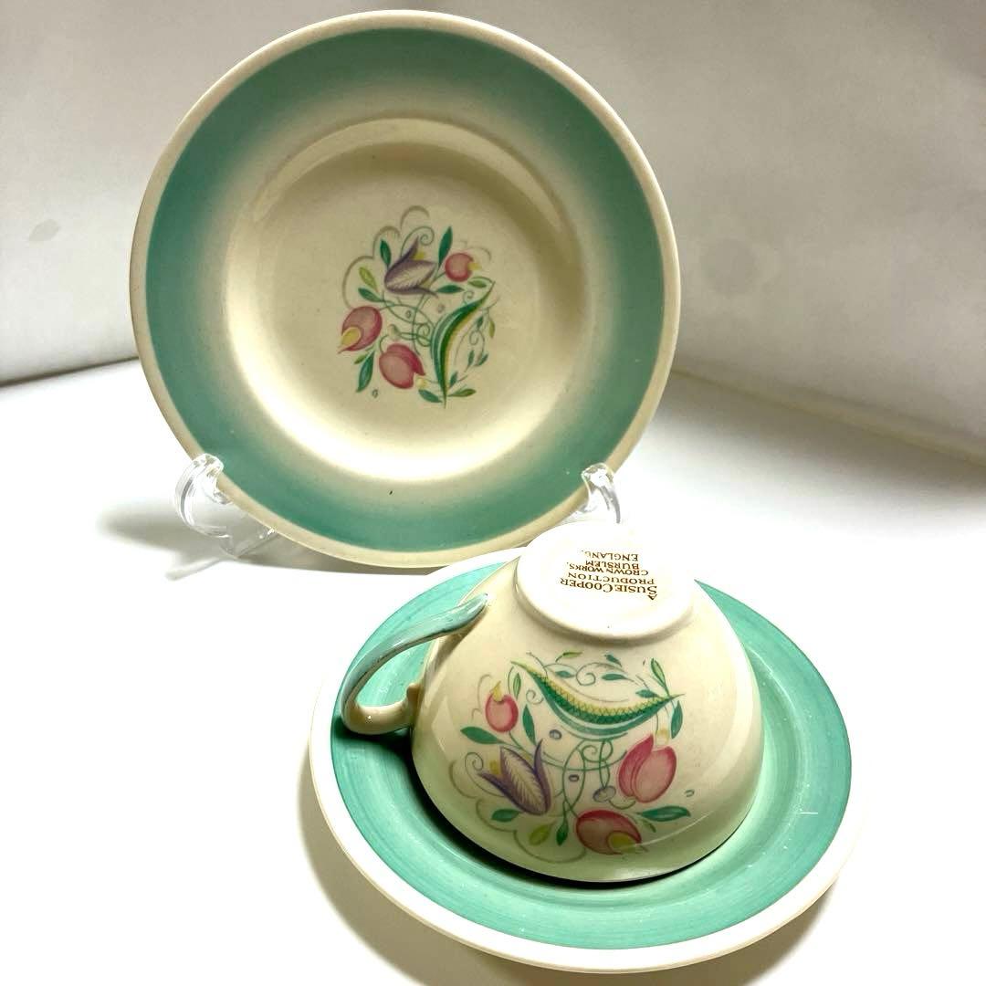 スージークーパー ドレスデンスプレイ カップ ソーサー プレート