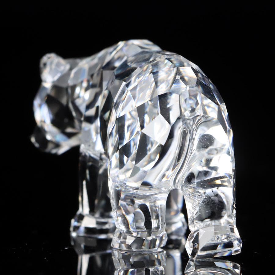 Y2435-9 スワロフスキー クリスタル マザーベア オブジェ - メルカリ