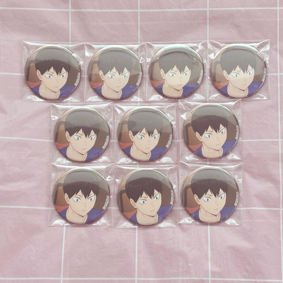 ハイキュー 影山飛雄 いただきます！缶バッジ