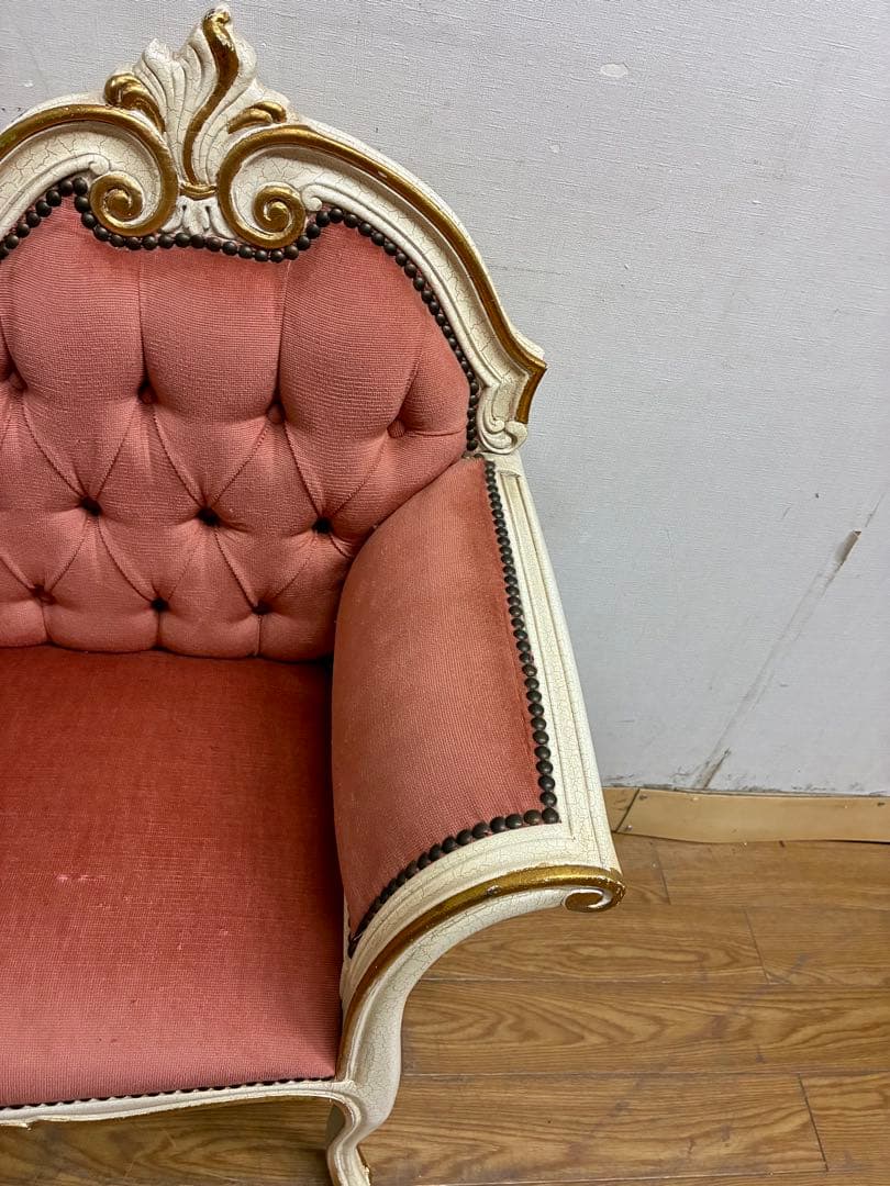 ラブラブ様専用☆管385☆イタリア製☆ロココ調☆姫系☆カウチ