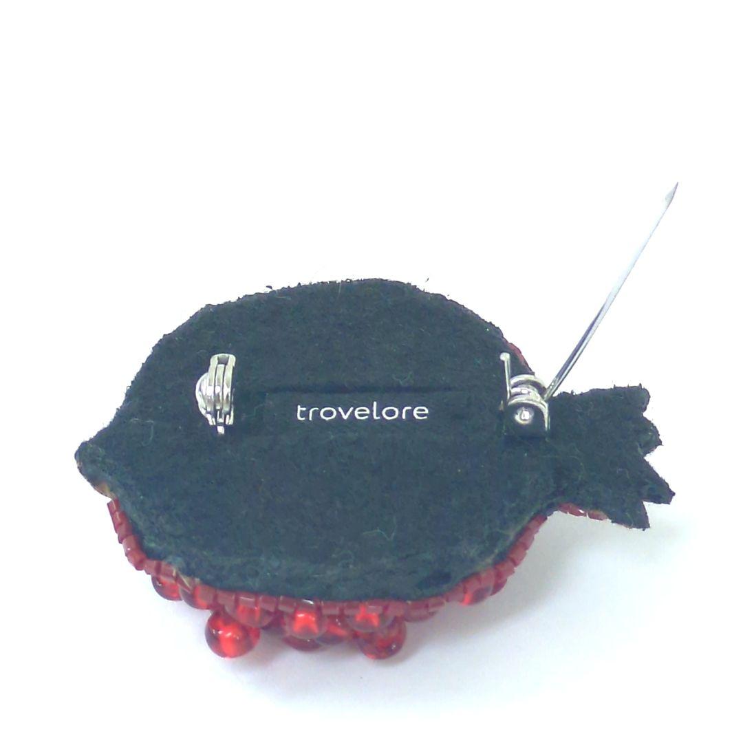 trovelore トロベローレ ブローチ ザクロ ビーズ レッド