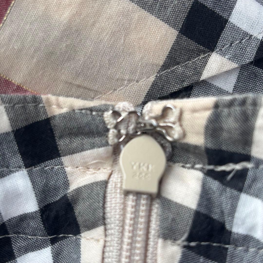 超大きいサイズ 46高級 バーバリーロンドンノバチェック柄 フレアスカート