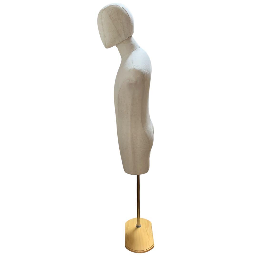 トルソー メンズ 高さ調節可能 顔付き ズボン履ける マネキン