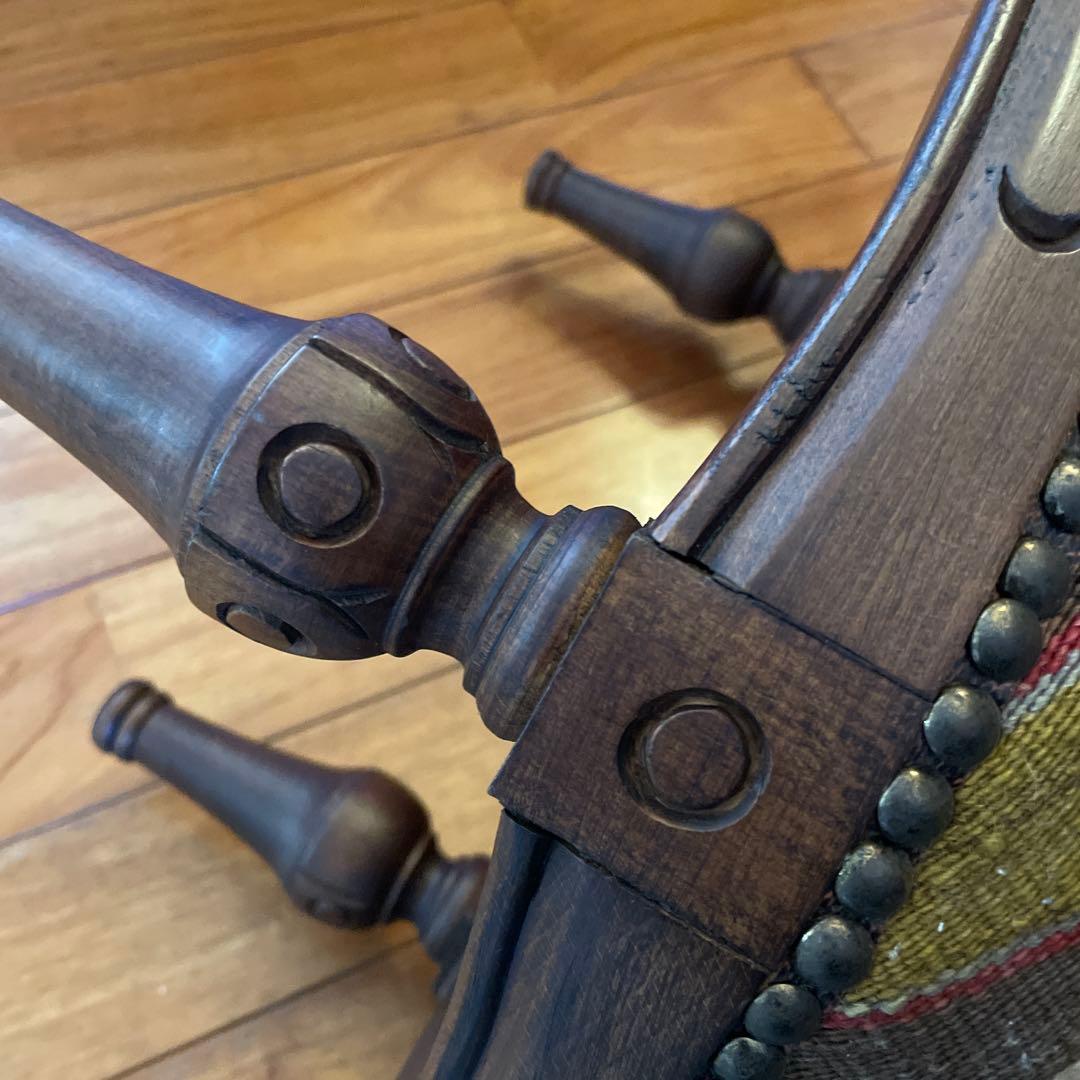 オールドキリムベンチスツール　椅子　昭和ヴィンテージ