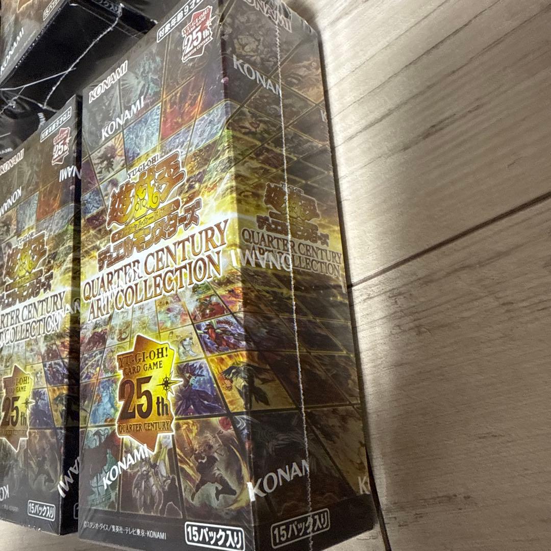 遊戯王クォーターセンチュリーアートコレクションシュリンク付き6box