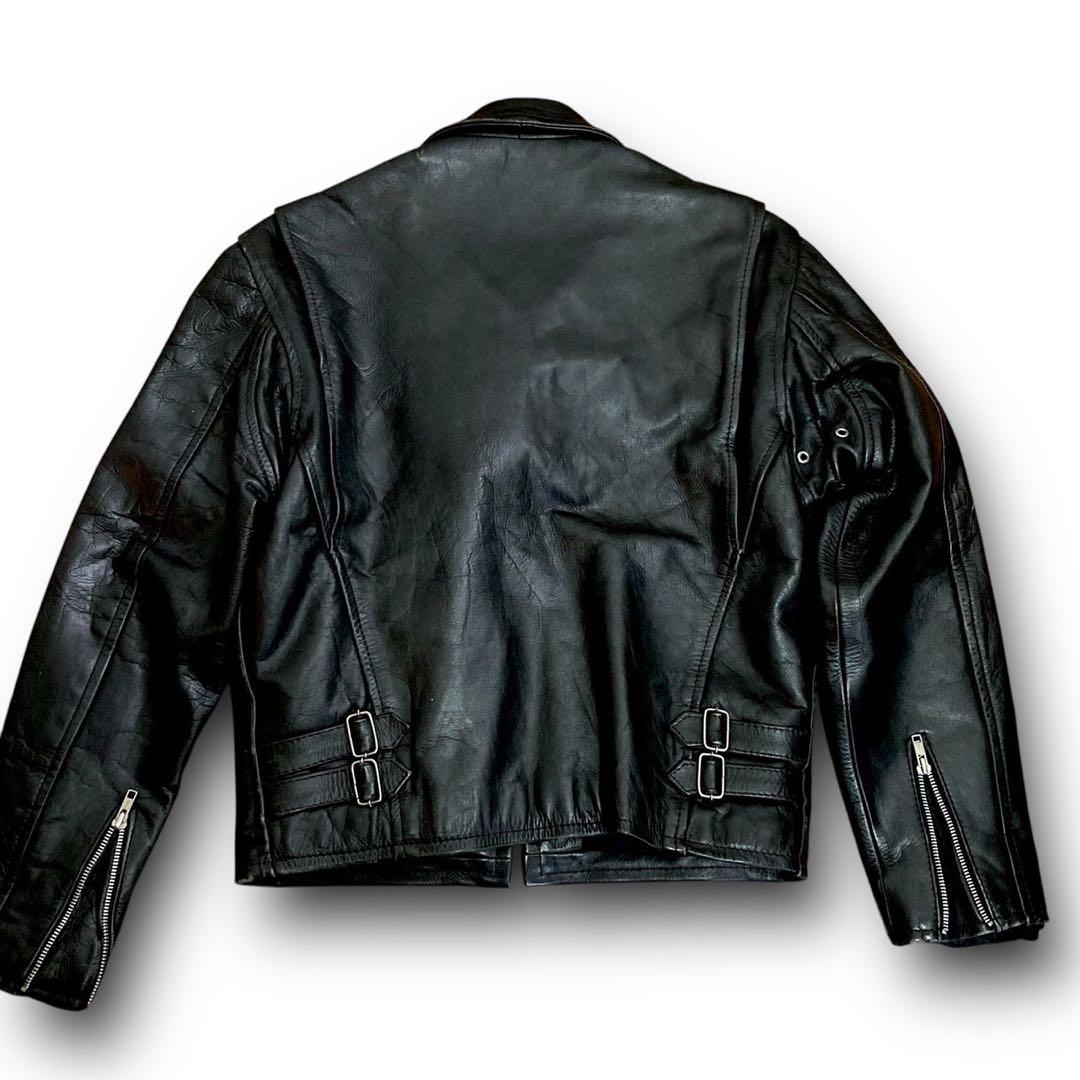 希少 American nostalgia レザージャケット 本革 シングル 黒