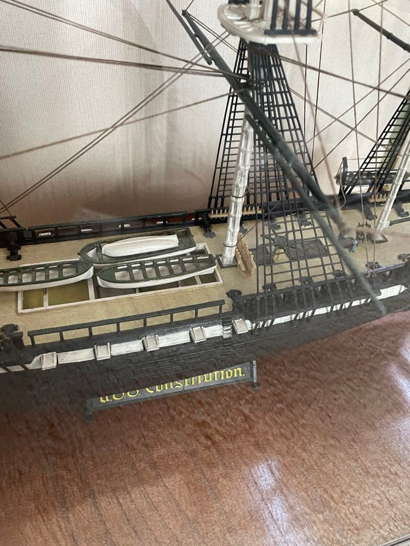 地域限定）USS Constitution ヴィンテージハンドメイド 模型船 - メルカリ