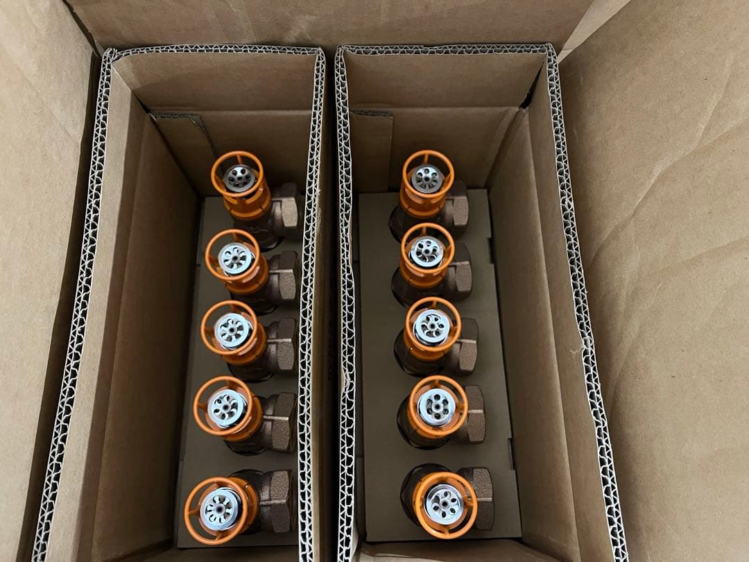 感熱開放継手と開放型ヘッドスプリンクラー10個セット - メルカリ