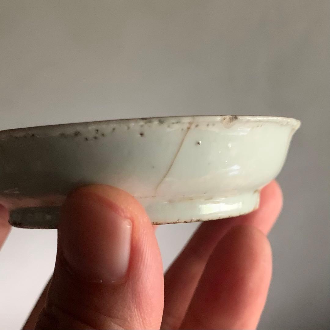 赤絵 平盃 2 小皿 古美術 古道具 アンティーク 古瀬戸 平盃 小皿 酒器