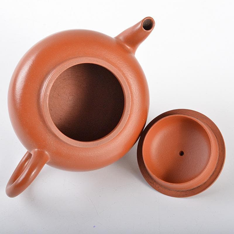 中国 孟臣銘 紫砂 朱泥 漢詩刻 急須 茶壷 M R5369