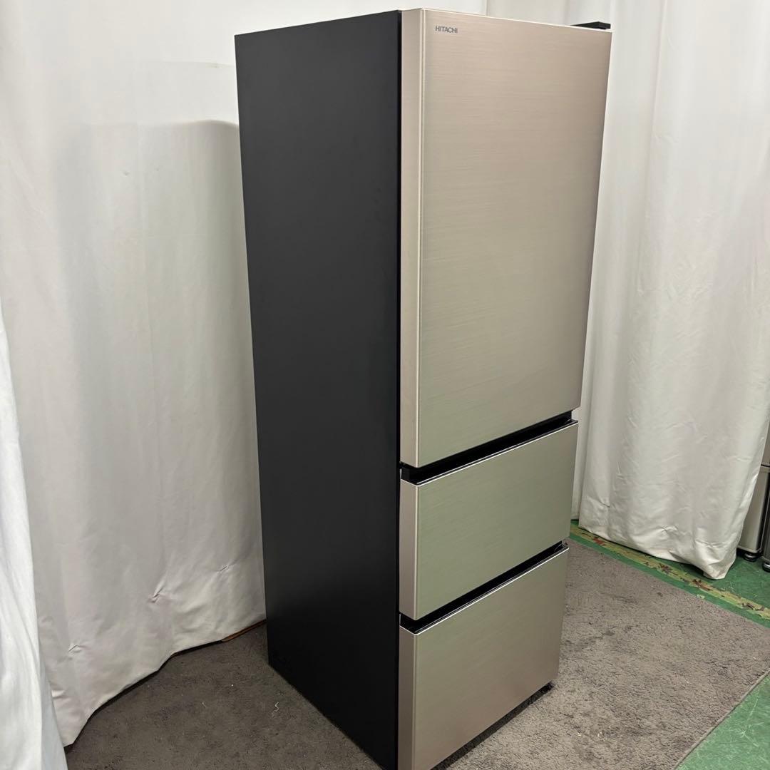 974⭕️冷蔵庫　日立　300-400ℓ　綺麗　3ドア　右開き　設置無料　スリム