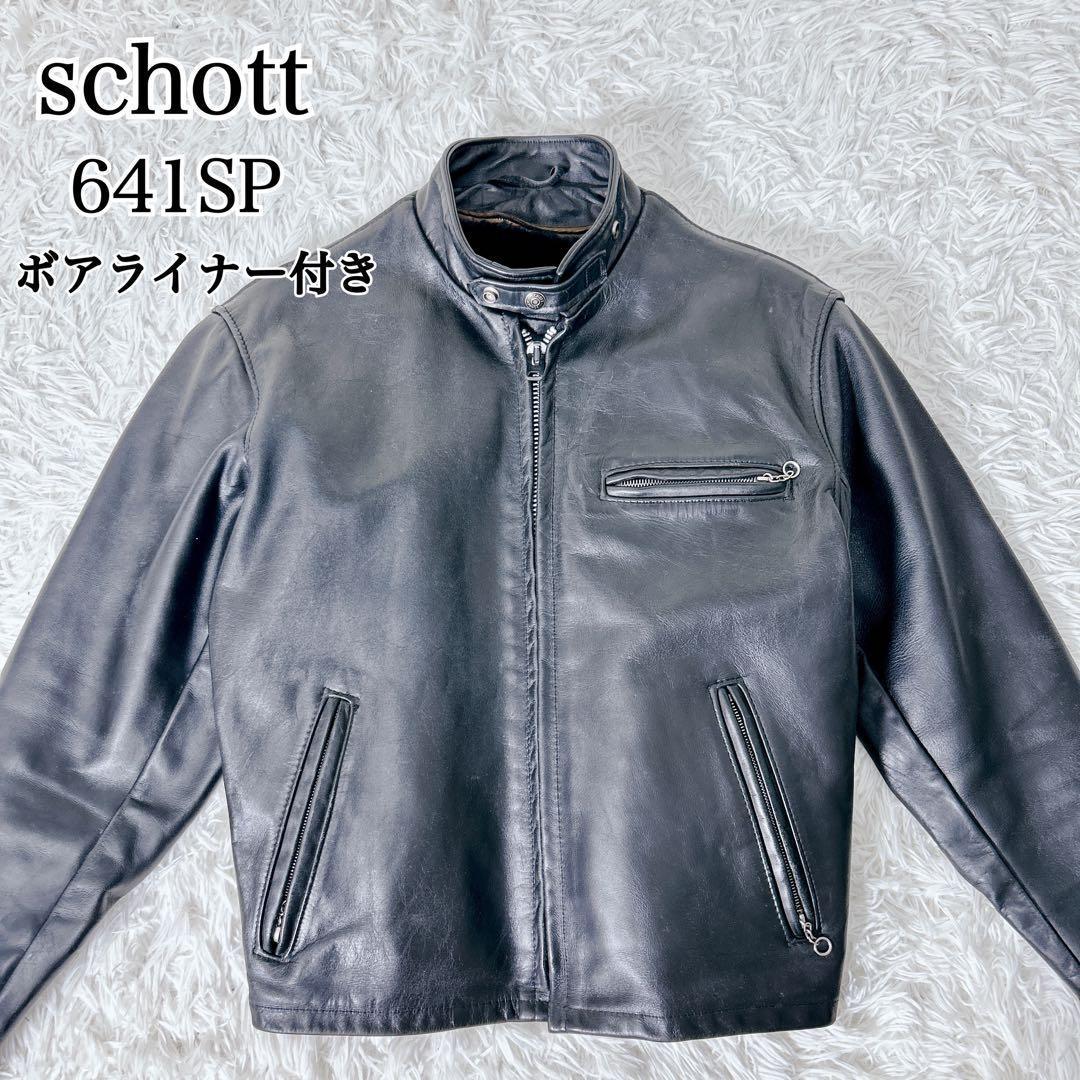 【米国製】Schott 641SP シングルライダース 40 ボアライナー付　L 楽天市場】【最短即日発送】ポイント10倍！Schott ショット USA LINE