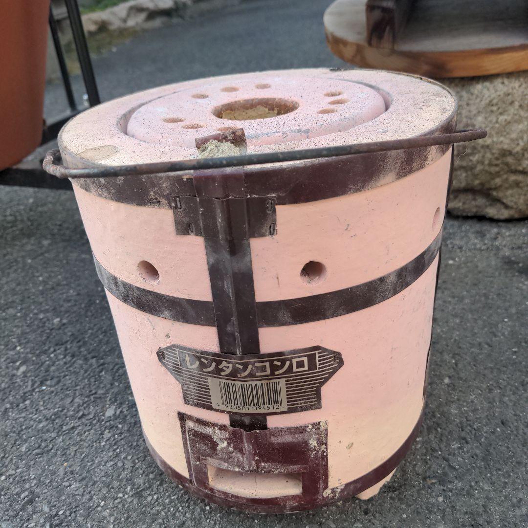 焼き芋 信楽焼つぼ焼き芋 (かご付き七輪付きキャスター込み・のぼり付き)