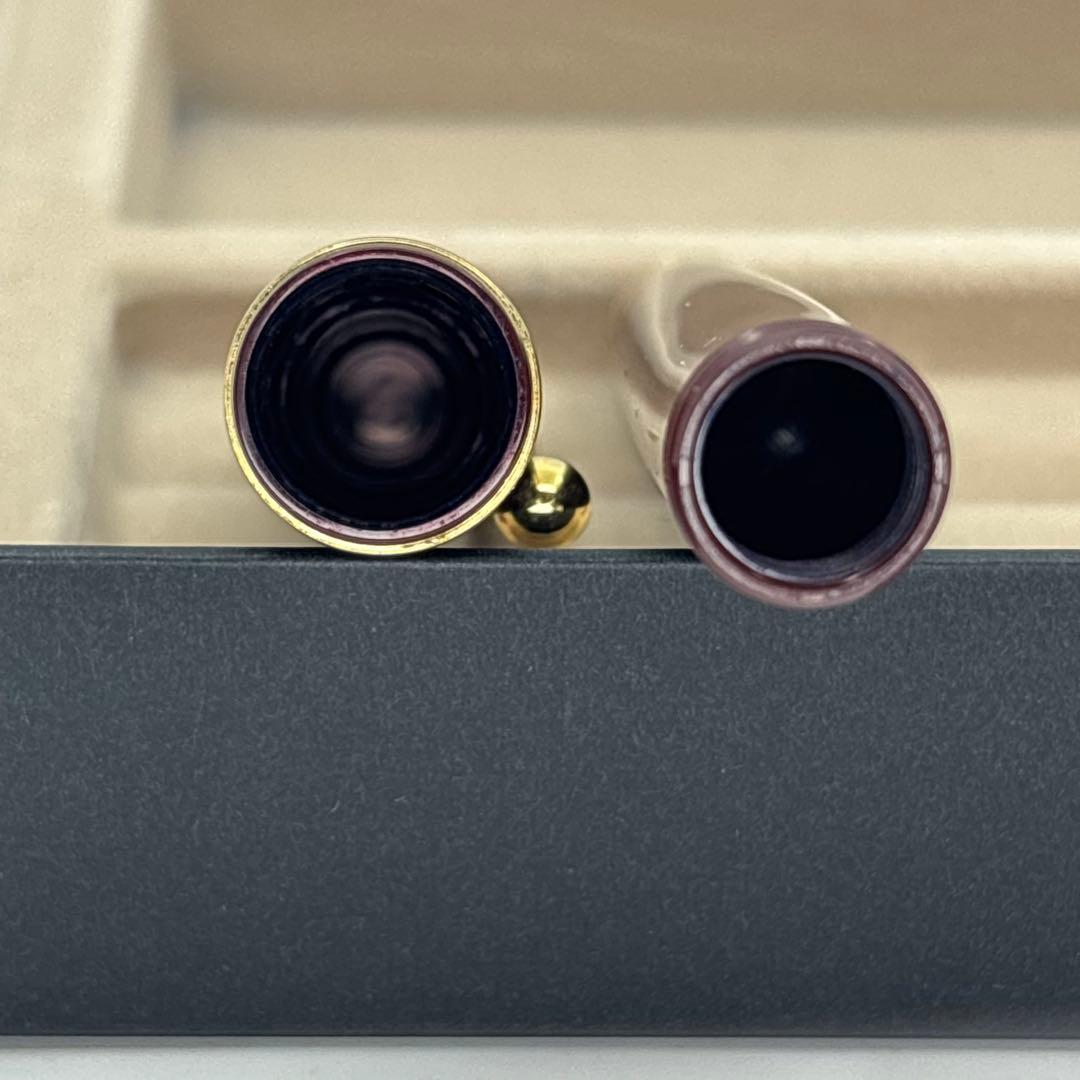 PILOT カスタム74 万年筆 14K 585 赤 ボルドー 筆記可 インク付