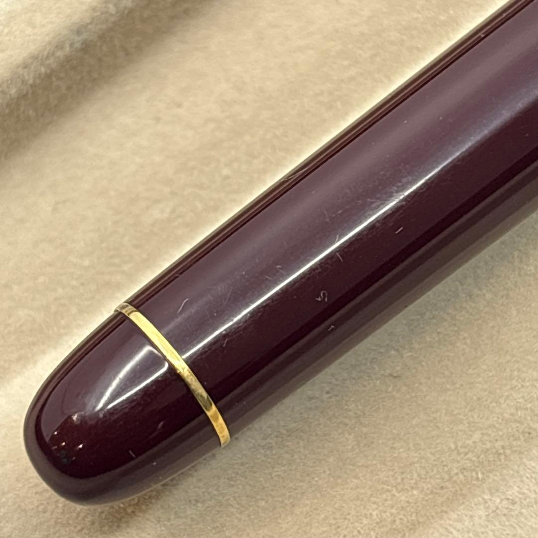 PILOT カスタム74 万年筆 14K 585 赤 ボルドー 筆記可 インク付