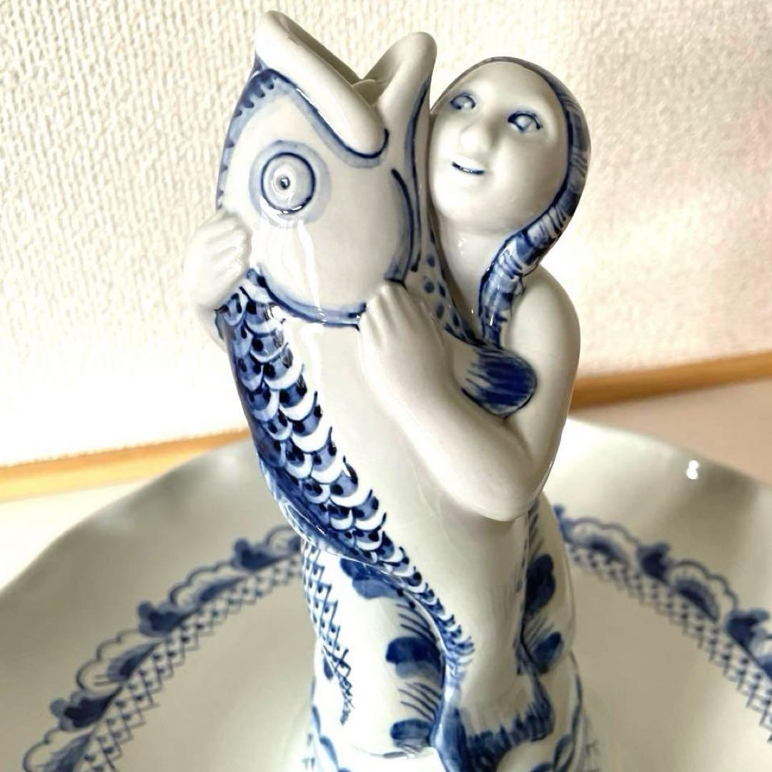 Mermaid and Big fish・ALUMINIA窯・美術品・ Mermaid and Big fish