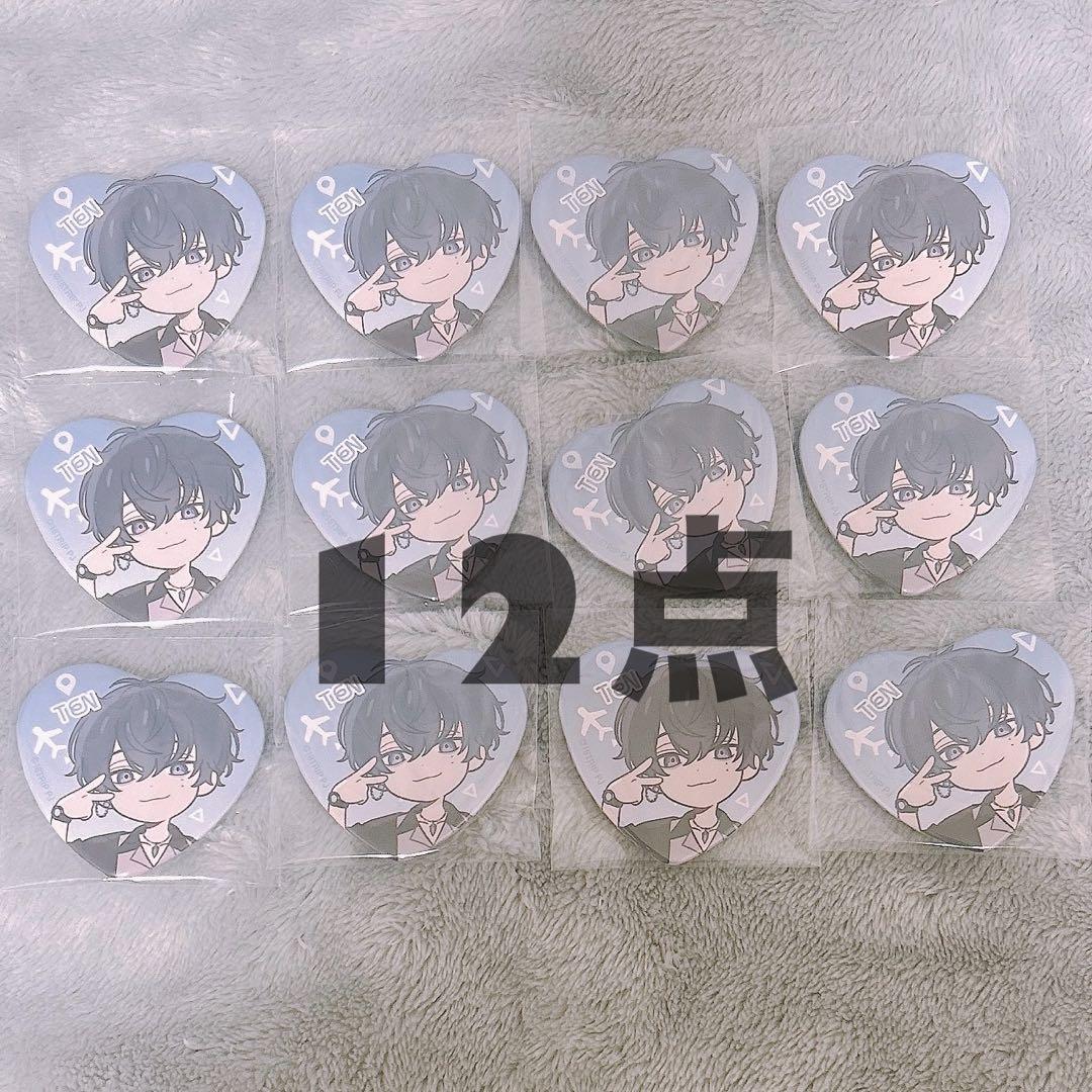 エイトリ18TRIP 叢雲添 ハート型缶バッジ