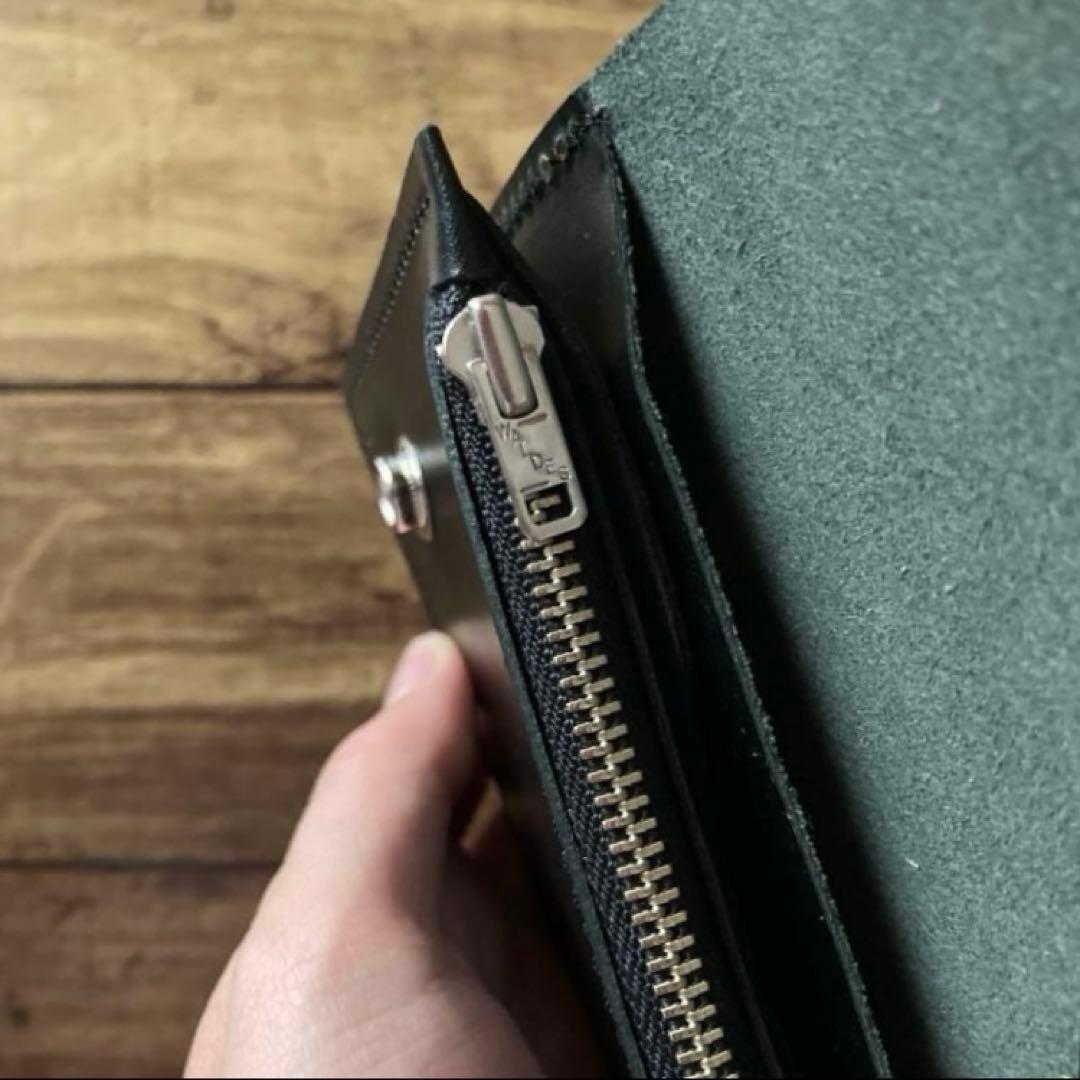 【T4】新喜皮革 ホースハイド トラッカーウォレット180（ロング）3層他