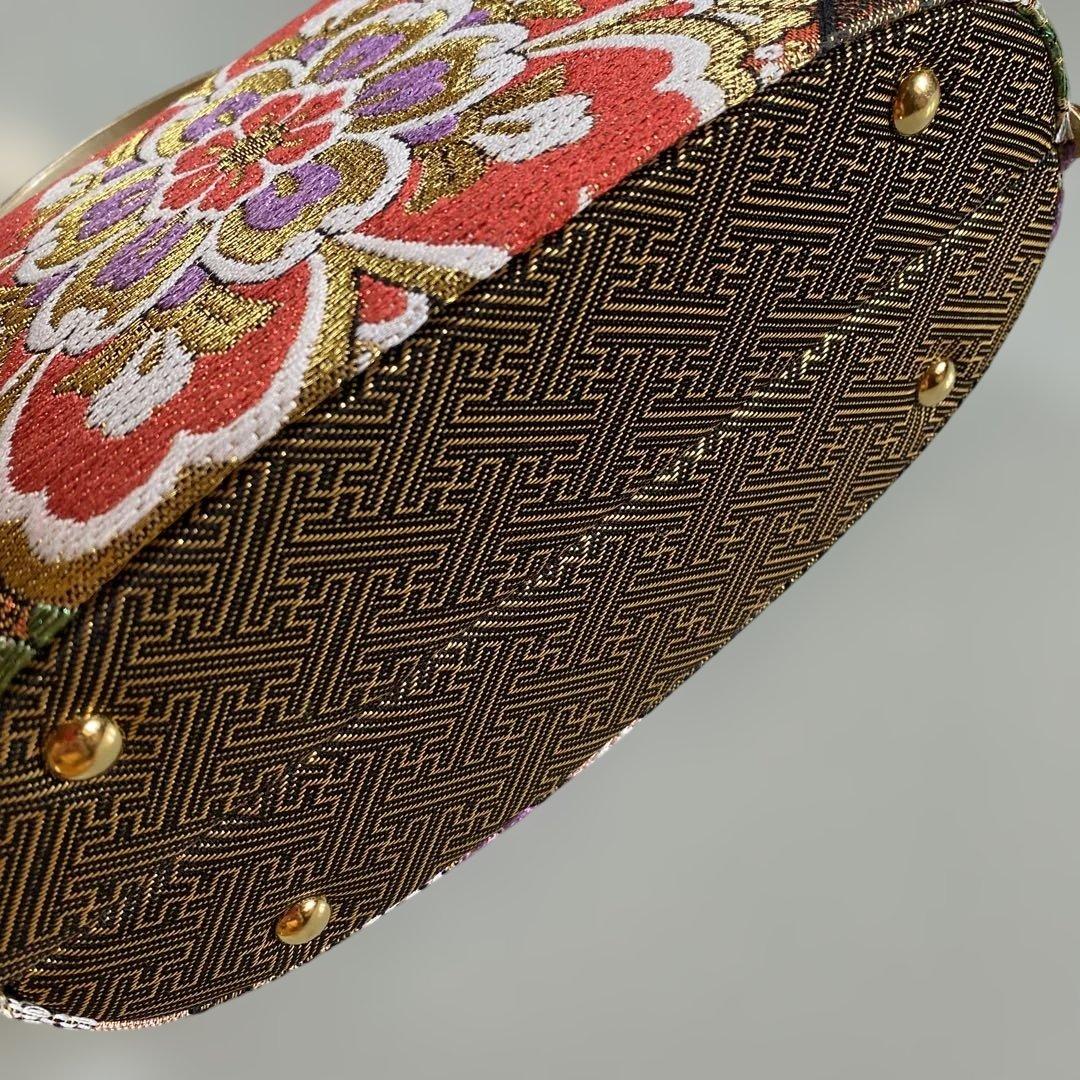 成人式　振袖　日本製　西陣帯地使用　和装バッグぞうりセット　リバーシブル　L