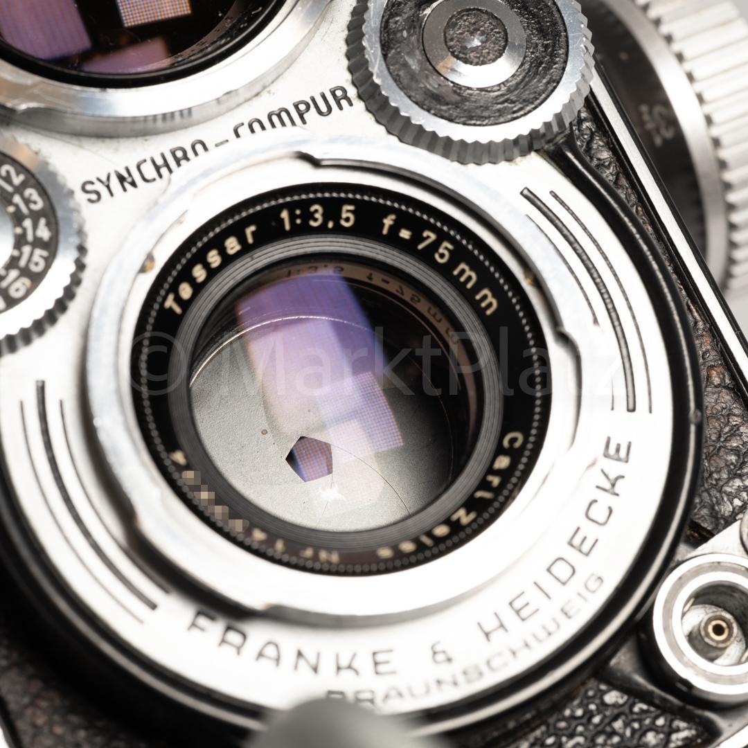 Rolleiflex Tessar 75mm f3.5 OH済みレンズキャップ付 Rolleiflex