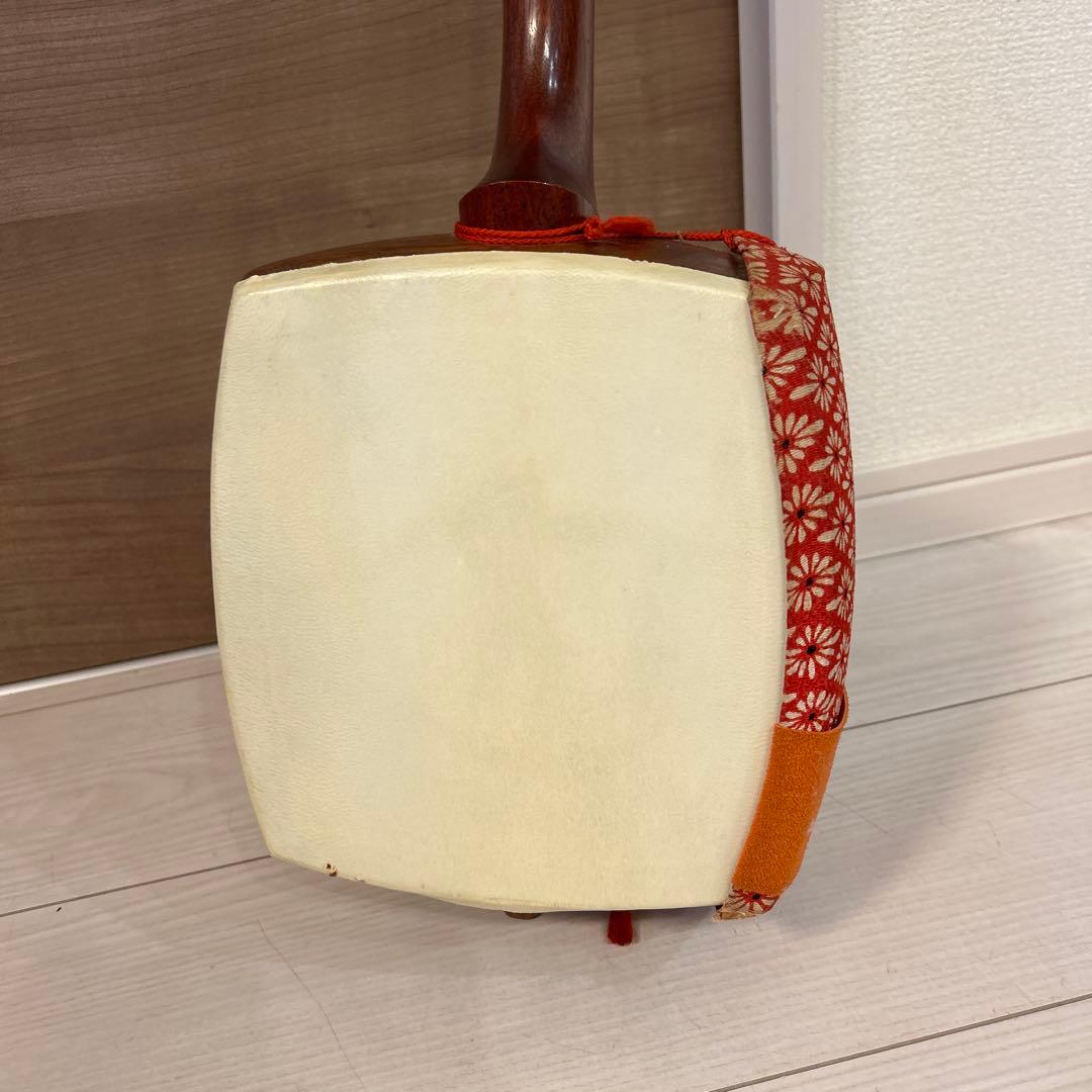 レトロ 三味線 花梨 太棹 義太夫 津軽三味線 民謡 弦楽器 和楽器