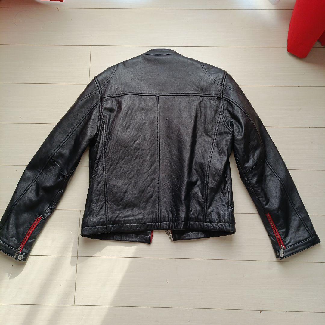 ハードロックカフェ革ジャン 黒(裏地赤) - メルカリ