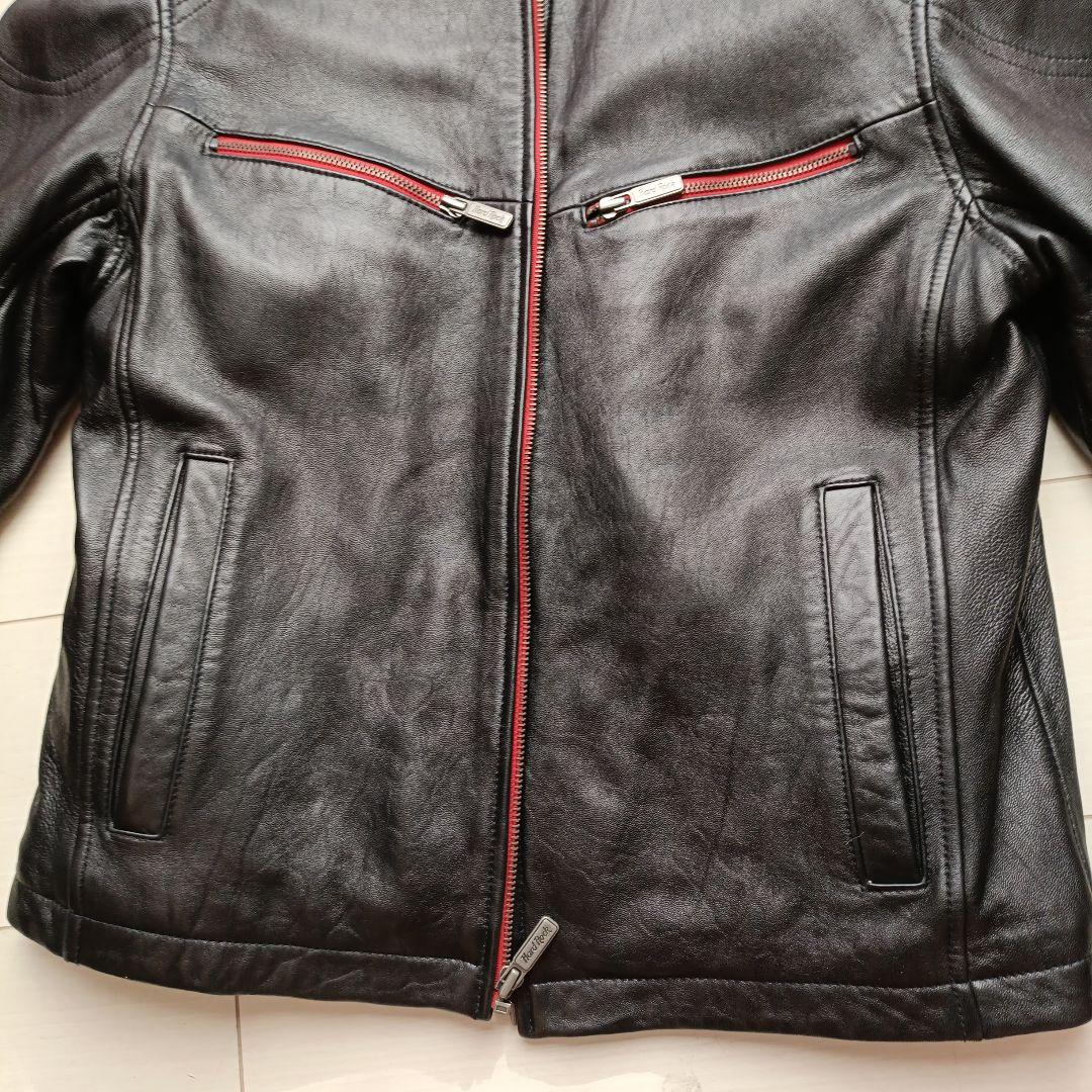 ハードロックカフェ革ジャン 黒(裏地赤) - メルカリ