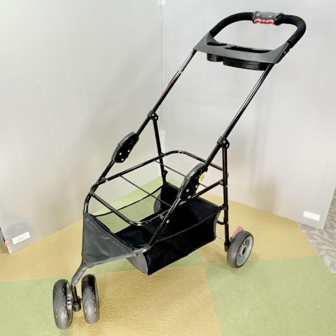 値下げ毛決行！ アイリスオーヤマ ペットカートグリーン 折りたたみ