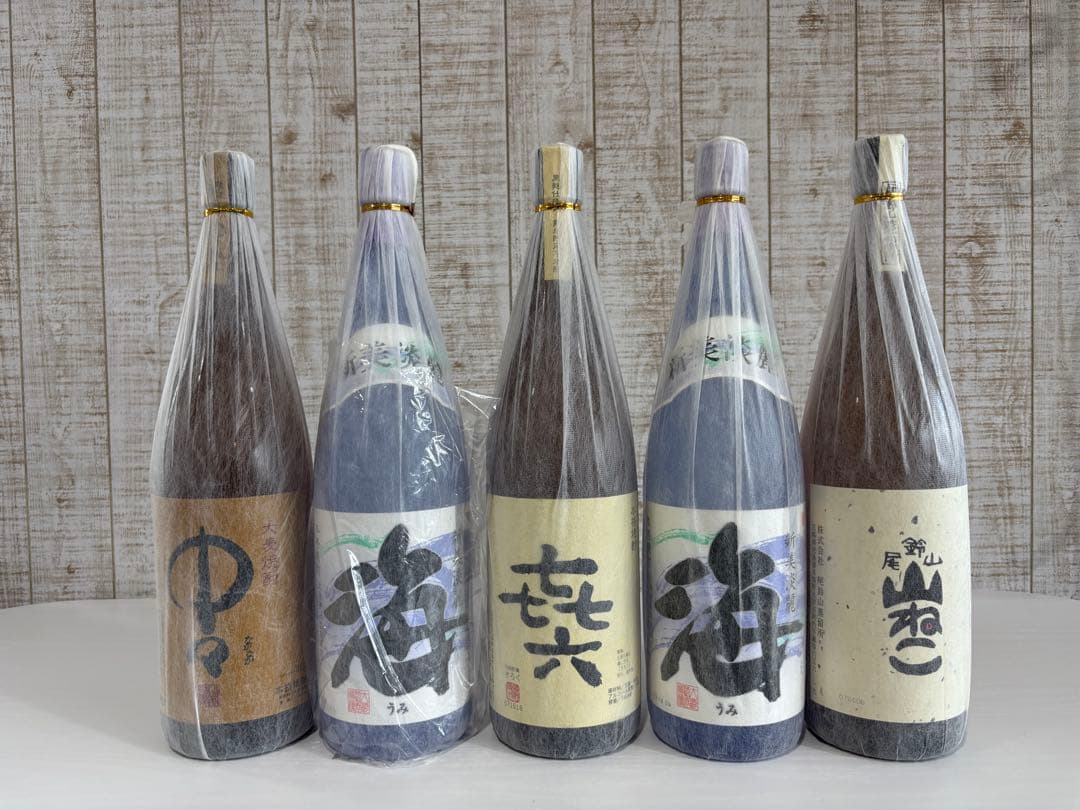 クラシック食品・飲料・酒 - 焼酎 一升瓶5本セット 和風デザイン