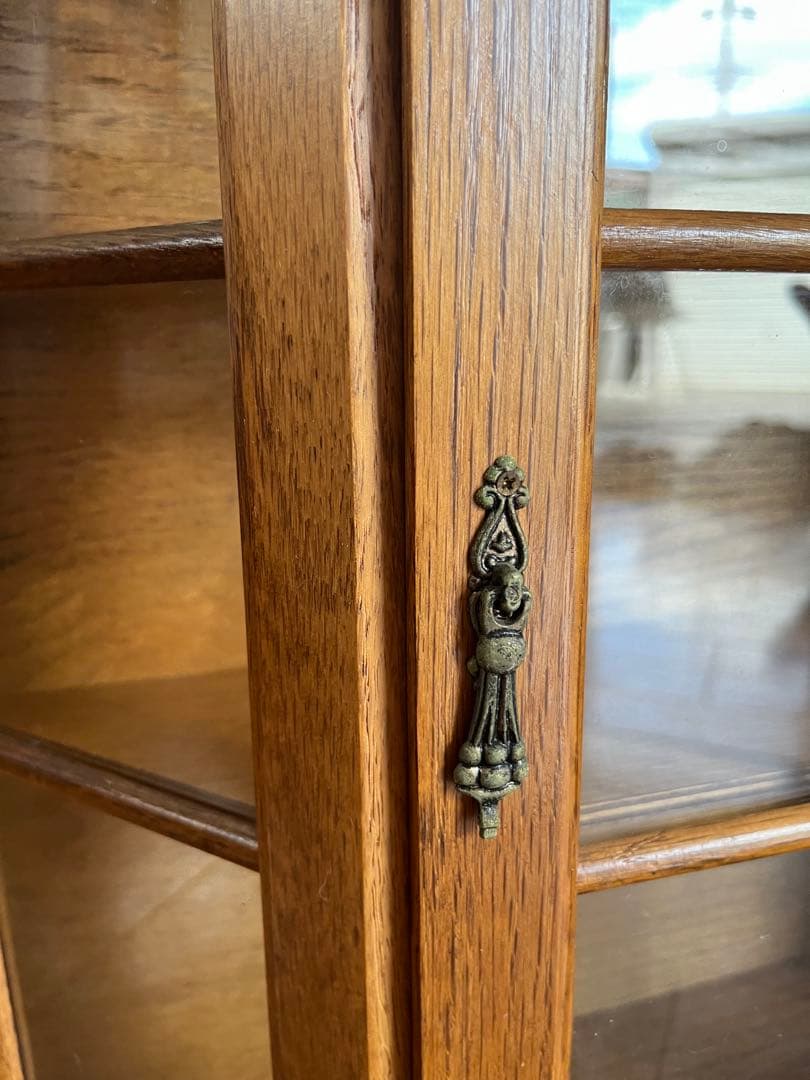 ヴィンテージ ウォールキャビネット 壁掛け ケース アンティーク オーク材