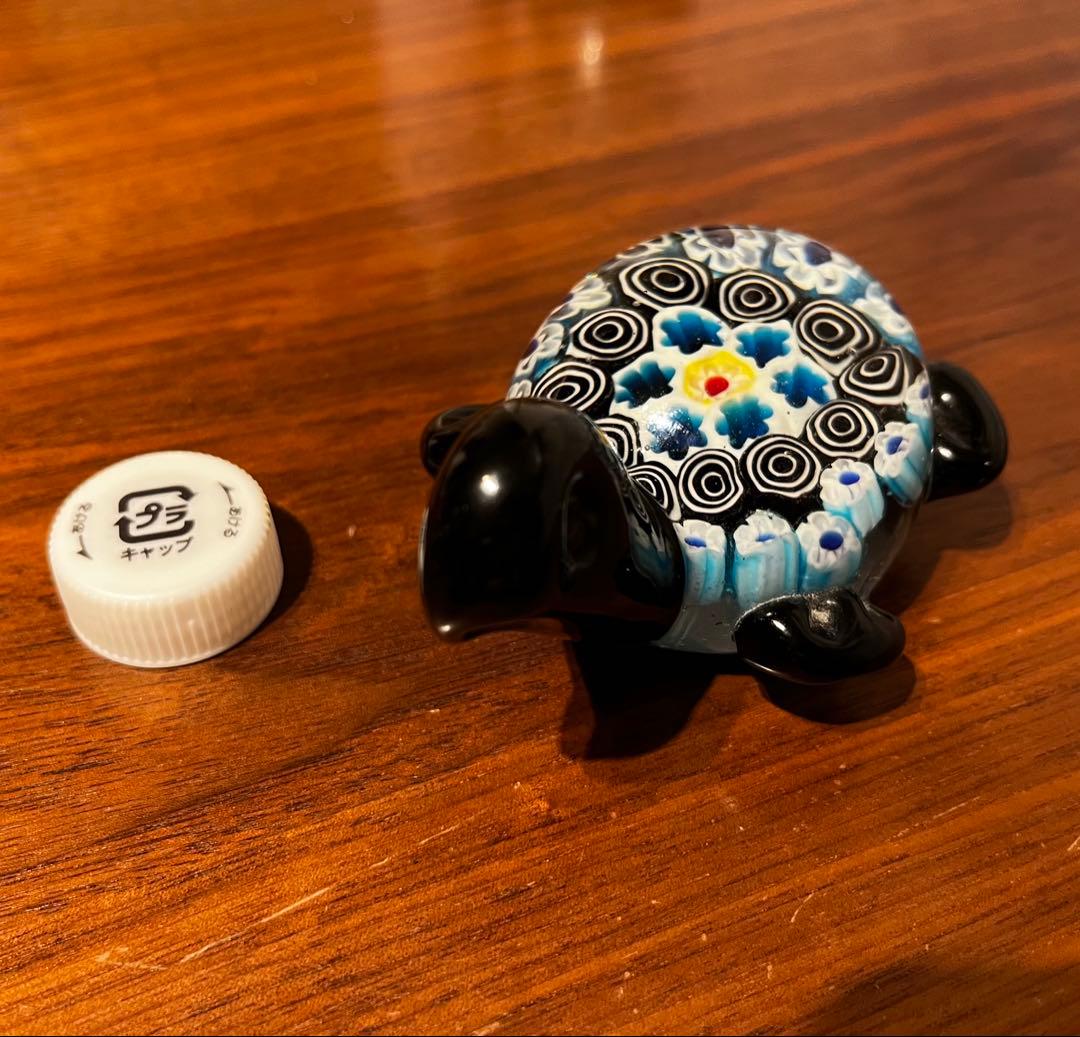 ベネチアンガラス（グラス） 亀　かめ ヴェネチアングラス ムラーノ murano ガラス置物 硝子細工 亀 カメ