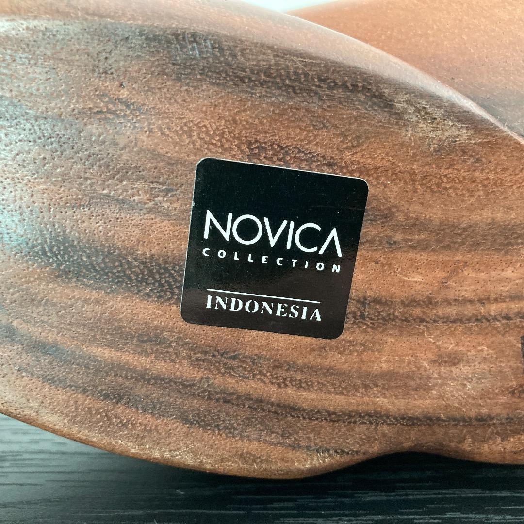 NOVICAとNational Geographic 木製彫刻 インドネシア製 美術品