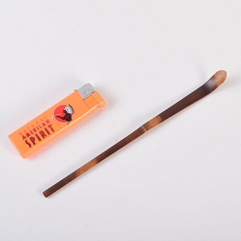 茶道具 指物師 稲垣信斎作 茶杓 銘「清友」 共箱 V 8640