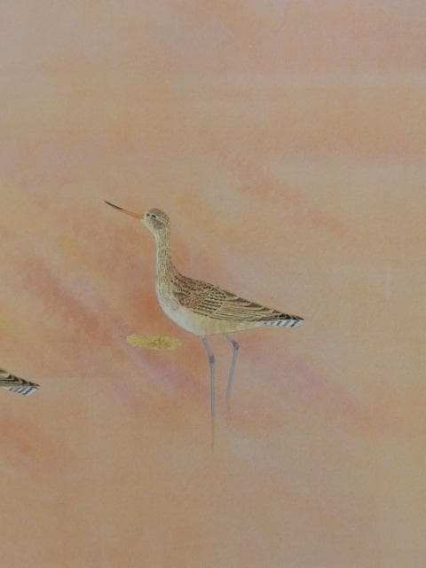 上村淳之、【秋信】、希少な額装用画集より、新品額装付