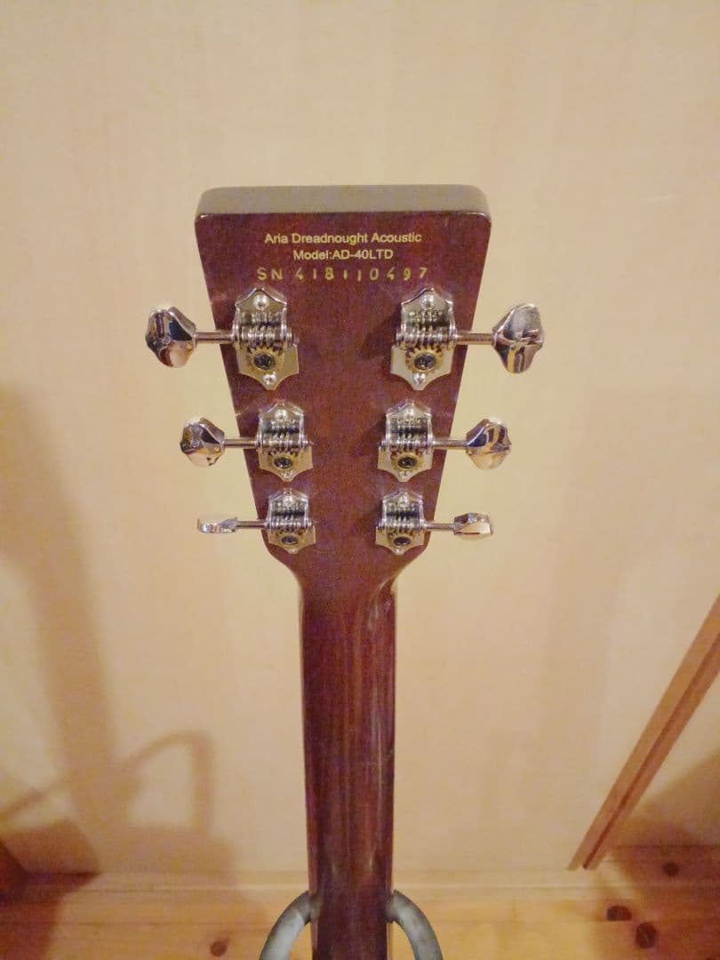 送料込】【美品】アリア ドレッドノート ARIA トップ単板 低弦高 整備済