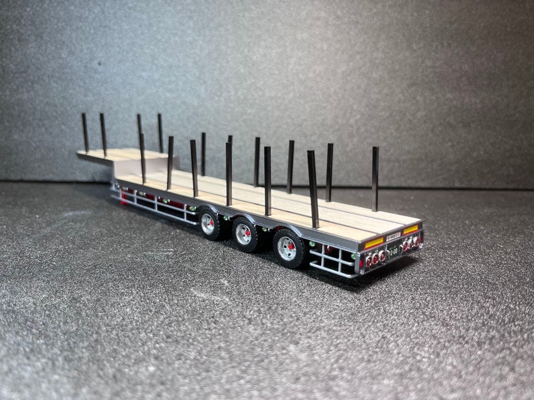 ひろか　1/50 段落ち3軸フラットトレーラー