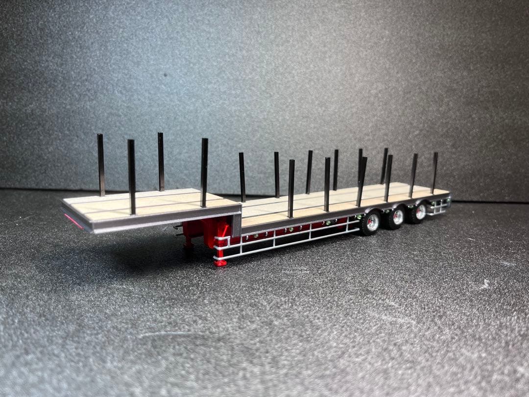 ひろか　1/50 段落ち3軸フラットトレーラー