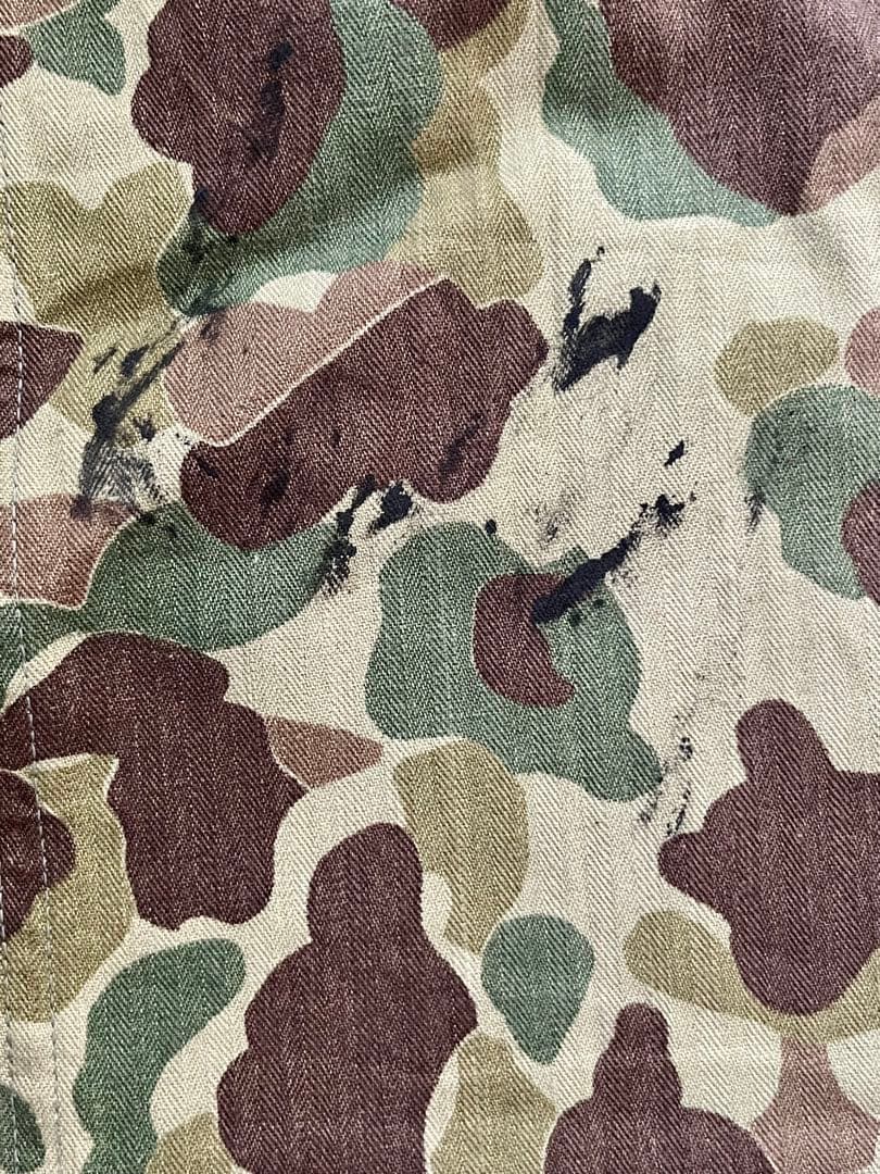 40s U.S.ARMY ダックハンターカモHBT 本物実物デッドストック PW